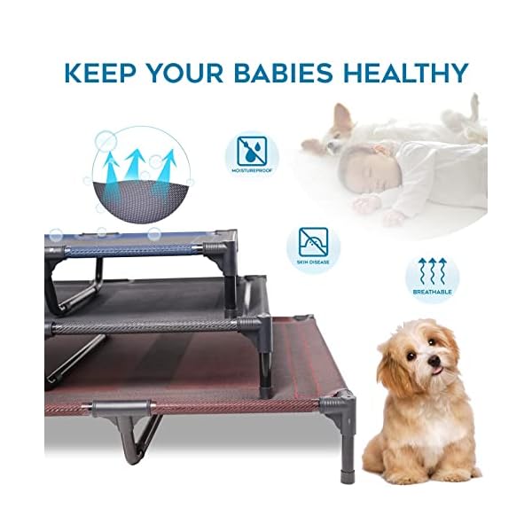 suddus-Elevated-Dog-beds-Waterproof-Outdoor-Portable-Raised-Dog-Bed-Dog-Bed-Off-The-Floor-Dog-Bed-Easy-Clean-Indoor-or-Outdoor-Use-Multiple-Sizes Portable Raised Dog Bed
