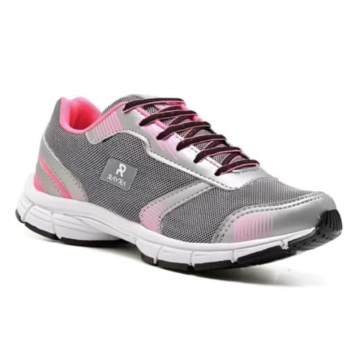 TÊNIS RAYRA JET 7 FEMININO PARA ACADEMIA CORRIDA E CAMINHADA (Cinza/Rosa bb, BR, Adulto, Numérico, 39)