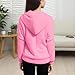 Girls Zip Up Fleece Hoodie Jacket Cute Fashion Full-Zip Sweatshirt Outwear Warm Fall Winter Coat with Pockets