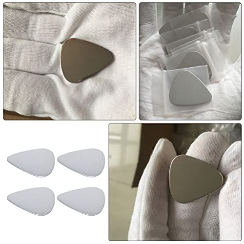 ARTIBETTER 4Pcs Palheta de Guitarra de Aço Inoxidável Picks para Acústico Elétrico Bass Guitar Acess