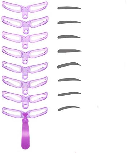 TOBATOBA 8 Style Eyebrow Stencils,eyebrow assistant tool,Eyebrows Grooming Stencil with 1pcs Eyebrow Pencil Kit,Shaping Templates,Eyebrow Stencils Reusable,Brow Shaping Template,DIY Makeup Tools