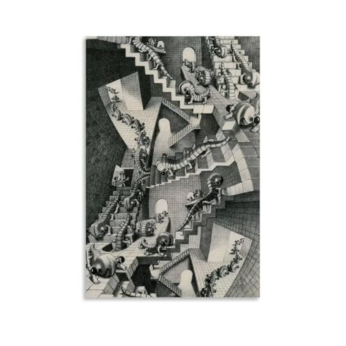 MC Escher Toile murale imprimée House of Stairs par MC Escher 40 x 60 cm