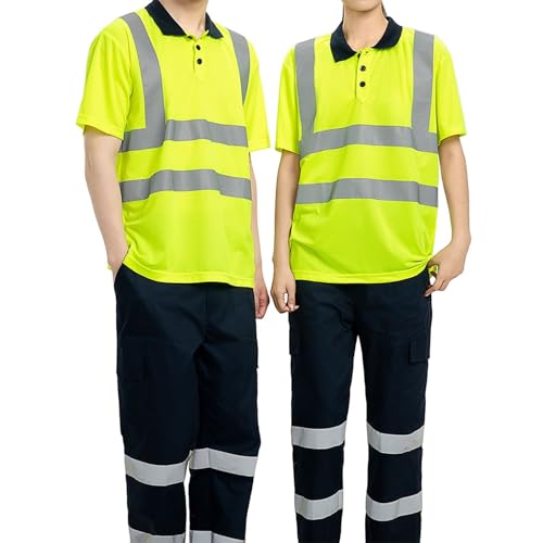 Polo manches courtes et pantalon de protection contre le manque de visibilité au travail