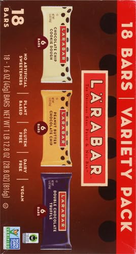 Image of Larabar Chocolate Variety Pack, Fruit and Nut Bars, Gluten Free and Vegan, 28.8 oz, 18 Ct (Pack of 4)
