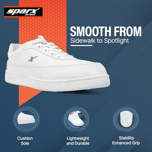 SPARX Men Blue Stylish Sneakers Shoe White - Image 5
