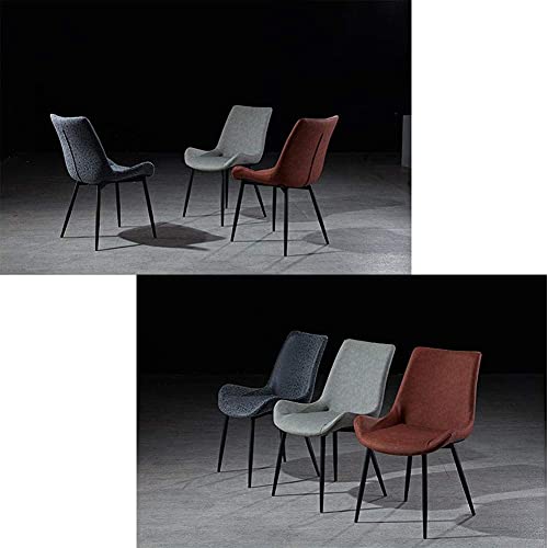 Silla de comedor negra cómoda y fácil de montar para salones 6