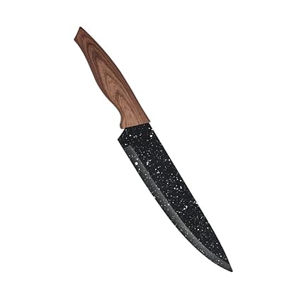 Spatlus Kitchen Knife, PP Marble Coated Stainless Steel Cleaver Butcher Knife, Easy-Grip Handle, 12.5