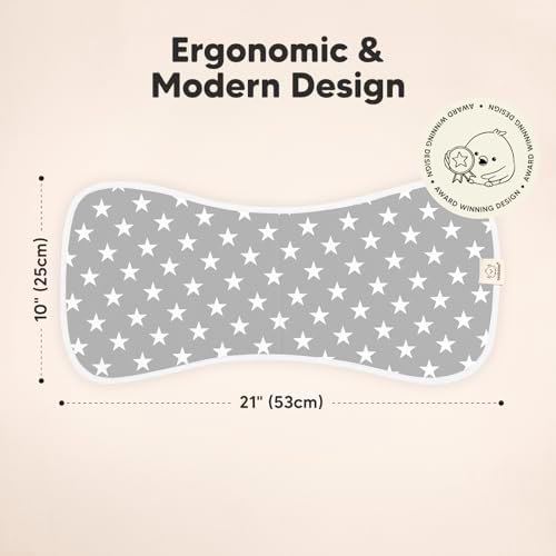 Organic Burp Cloths for Baby Boys and Girls - 5-Pack Ultra Absorbent Burping Cloth, Burp Clothes, Newborn Towel - Milk Spit Up Rags - Soft Cotton Burpy Bib for Unisex, Boy, Girl - Burp Cloths Set