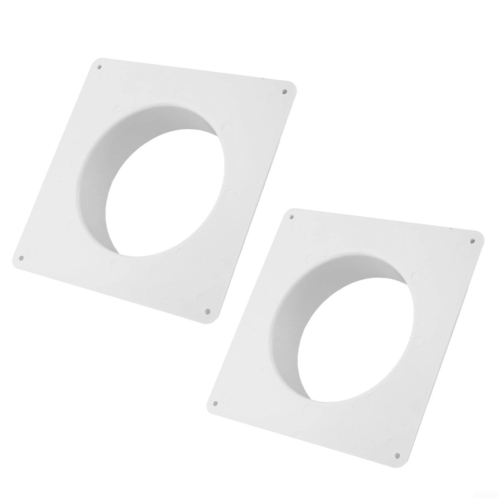 2 Stück 150 mm Lüftungskanalverbinder Flansch gerade Lüftungsrohr Kunststoff Kanalverbinder Platte für Kühlung Heizung Lüftungssystem HVAC 15 cm