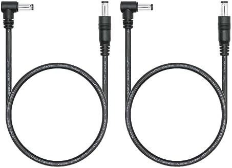 Câbles D'extension DC 90° 5.5x2.5mm (lot De 2) - 1m - Pour Bandes LED, Caméras, Alimentation 12-24V
