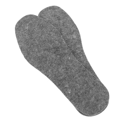 PACKOVE Zuschneidbare Wollfilz-einlegesohlen Für Damen Und Herren Atmungsaktive Schuhsohlen Für Winterstiefel Warme Und Komfortable Fußbodenheizung s