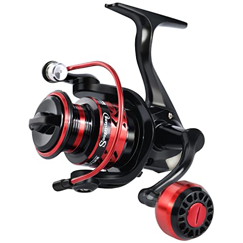 Image of Sougayilang Spinning Reels Light Weight Ultra Smooth Powerful Fishing Reels-Red-4000