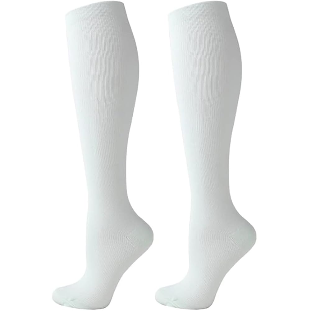 2 Pairs Compression Socks for Women Men Circulation-Best Support for Nurses,Running,Athletic,Travel