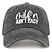 Milf'n Ain't Easy Baseball Cap Army Hat Pigment Black Hats for Women Fashionable Gifts for Grandpa Running Hat