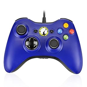 Powerextra Powerextra Xbox 360 controller, USB-kabelcontroller voor Microsoft Xbox 360 en Windows PC (Windows 10/8.1/8/7…