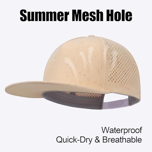 Image of M /L /XL /XXL Oversize Flat Bill Baseball Cap for Men Women Quick Dry Snapback Hats Summer Mesh 5 Panel Cap