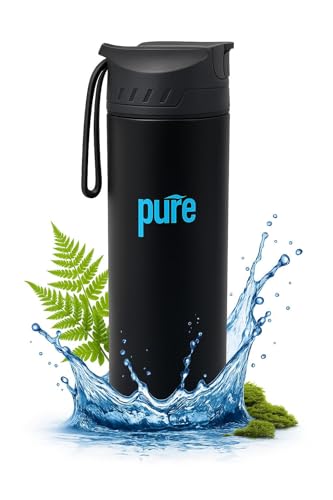 PURE Gourde Filtrante Eau Non Potable [650 ml], 1500L - Filtratio...
