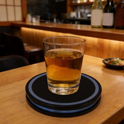 Dessous de verre intelligent EMUKOEP pour illuminer vos soirées
