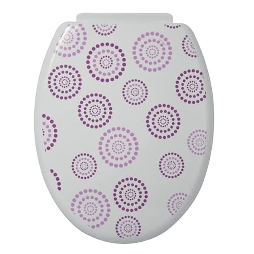 Sedile W.C. Dots 47 x 36.5 x 3.5 cm 103 Pezzi viola