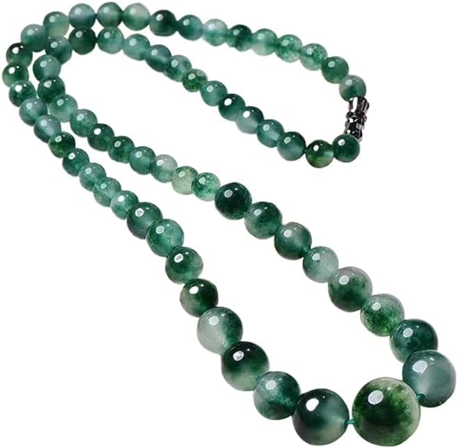 XFSRG Collar de Jade Verde Natural para Mujer Elegante y Sofisticado Ideal para Regalos Originales y Regalos de Graduación