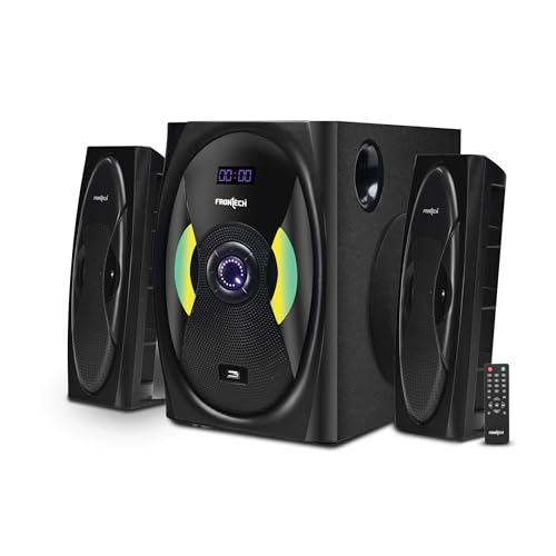 Image of FRONTECH SW-0142 2.1 Channel Bluetooth Speaker System - 70W, USB /BT /FM, LED Display, 1 Year Warranty | Black