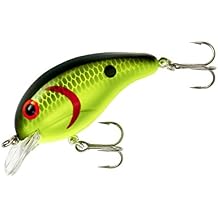 BANDIT LURES Crankbait Series 100 200 & 300 Bass Fishing Lures, Chartreuse Black Back/Scales, Series 100 Dives to 5 BDT182