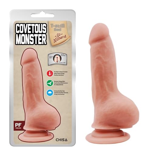 Gode ventouse réaliste et sextoy toucher peau avec base adhésive Covetous