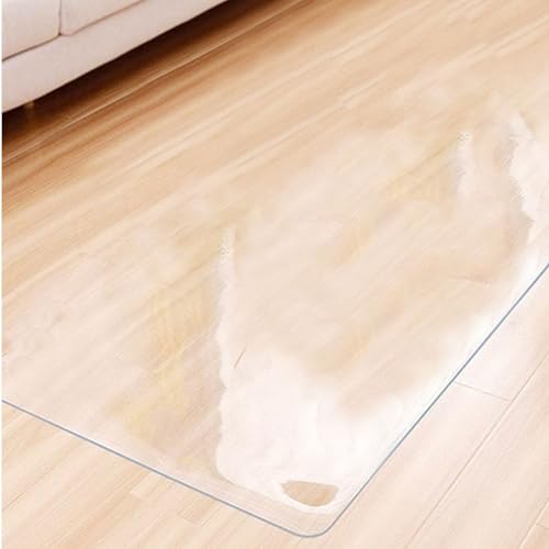 Tapis rectangulaire durable en PVC mat 1 mm pour protection de sol de bureau