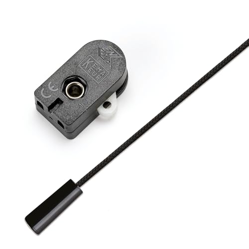 ORION LIGHTSTYLE Interruttore a tirante con corda, interruttore di ricambio, interruttore a corda per lampade da terra, lampade da tavolo, lampade da parete, nero, 1 pezzo