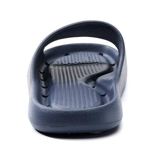 Image of Arch Support Shower Shoes for Women and Men Quick Drying with Drain Holes Slide Sandals Soft Cushioned Anti-Slip Pool Slides Comfort Bathroom Shower Slides
