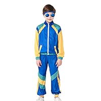 80S Fancy Dress Kids Girls Boys Tracksuit Kids Retro Sport Shell Suit Boys Girls Stylish Street Hip Hop Costumes Children's Retro Fashion Outfit Fancy Dress Costumes for 1980S 1990S Party 2025 New