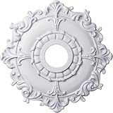 Ekena Millwork CM18RL 18-Inch OD x 3 1/2-Inch ID x 1 1/2-Inch Riley Ceiling Medallion