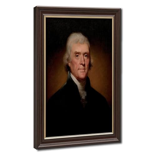 Toile Thomas Jefferson cadre à suspendre pour décoration de bureau