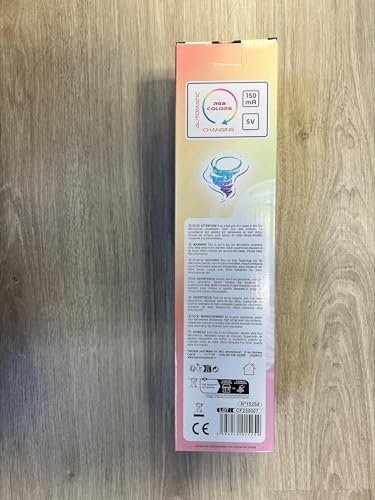 Lámpara LED con efecto lavado y remolino B&G International 34cm con USB 3