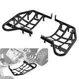 LUXEMOTO Side Step Nerf Bars Rock Sliders for Raptor 700R Accessories, Off-Road Protective Foot Guard Pegs Heel Guards with Black Webbing Nets for Yamaha Raptor 700 YFM 700 700R 2006-2025 Accessories