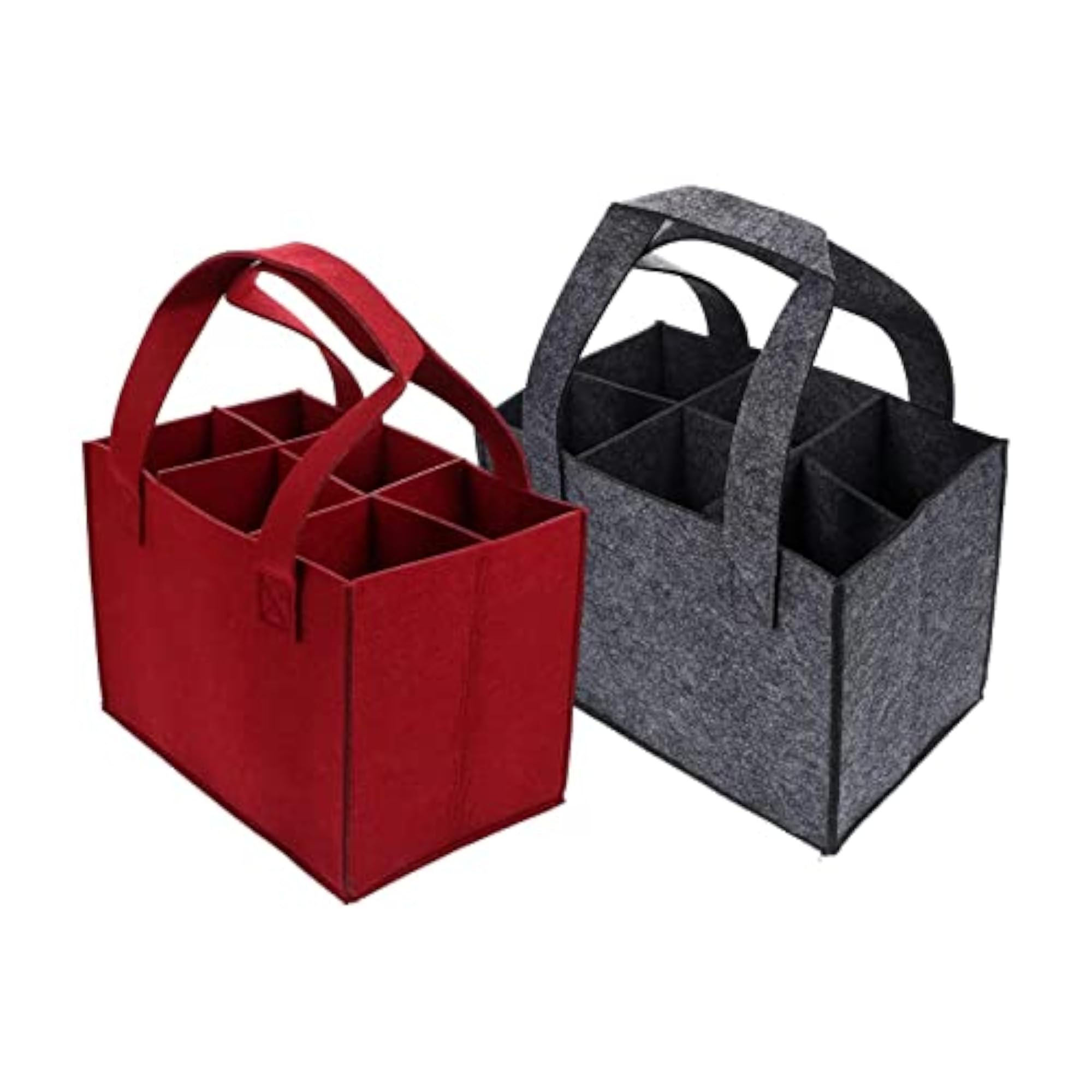 6 Bottle Christmas Storage Box Portable Wine Carrier