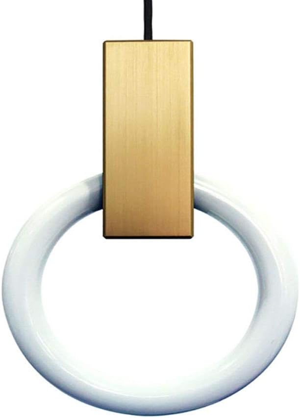 Stair Light,Restaurant Light,Modern Fashion Olympic Ring,LED Nordic Modern Creative Ring,Bar Clothing Store Bedroom Bedside -Warm Light 20cm