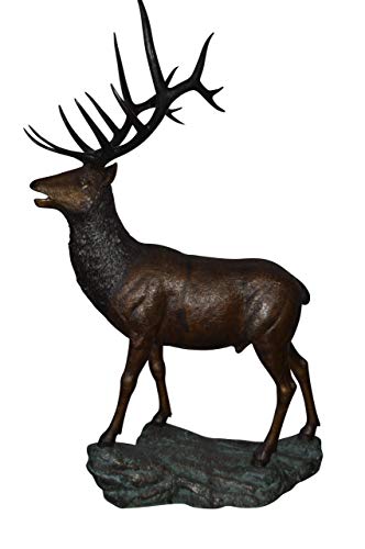 Estatua de Alce de Bronce a Tamaño Natural para Jardín