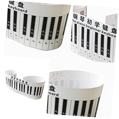 Abaodam Clavier de piano simulé clavier de pratique du piano clavier de bureau claviers instrument piano enfant autocollant de piano pour débutant Clavier de piano de bureau 3D PVC Black - Les Beatles, Paul McCartney, John Lennon, RIngo Starr, George Harrison Abaodam Clavier de piano simulé clavier de pratique du piano clavier de bureau claviers instrument piano enfant autocollant de piano pour débutant Clavier de piano de bureau 3D PVC Black – Image 3