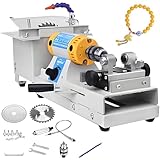 Sierra Lapidaria, Pulidora Y Rectificadora De 800-10000 Rpm, Máquina Multifuncional Para Cortar Gemas Con Eje Flexible, Torno De Mesa De Precisión Para Pulir, Taladrar, Grabar Y Fabricar Joyas.
