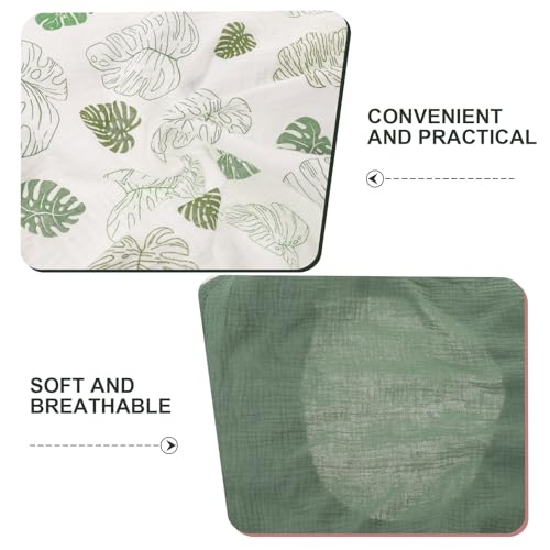Matelas à langer vert lot de 2 pour simplifier la routine de change sur la commode