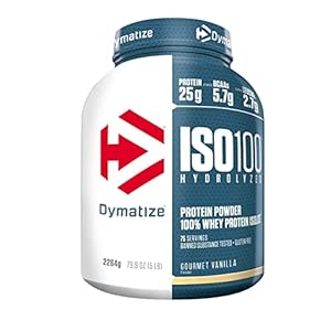 Dymatize ISO 100 Hydrolyzed Gourmet Vanilla 2264g – Whey Protein Hydrolysat + Isolat Powder