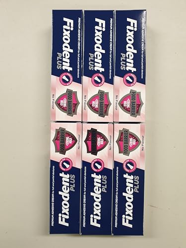 6 x Fixodent?Denture Adhesive Cream Food Seal 40g by Fixodent