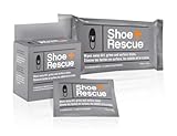 ShoeRescue All-Natural Cleaning Wipes for Leather and Suede Shoes & Boots. Shoe Cleaning Wipe Removes Dirt, Grime and Surface Stains. (Resealable Pack of 15 Wipes)