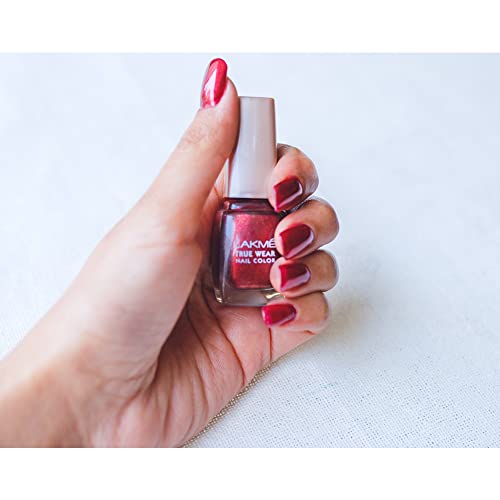 Image of Lakme True Wear Nail Color, Shade RC102, 9 ml