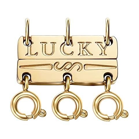 Kcctoo Necklace Clasps and Closures - 14k Gold and Silver Plated Bracelet Connectors for Necklaces Chain Jewelry Making Cover