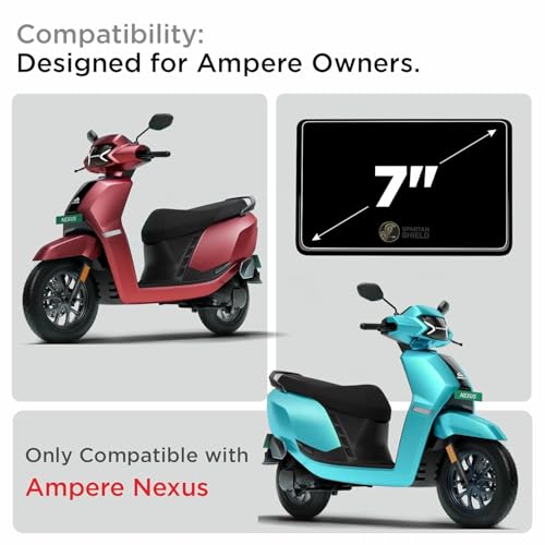 Image of 9H Screen Protector Film For Your AMPERE NEXUS | EX | ST | EV SCOOTER | 7 INCH TFT | LCD Digital Meter Protector | Anti-Scratch TFT Display Cover | HD Clarity Speedometer Film | Scooter Dashboard Accessory