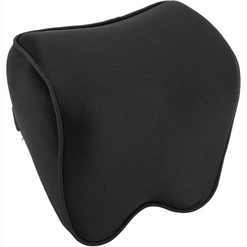 BbiuRer - BbiuRer Nackenkissen Auto, Weiches Memory Foam Nackenkissen, Kopfstütze Auto Für Langstreckenfahrten, Schwarz, 9.08 X 9.80 X 4.30 Zoll, Synthetische Faserabdeckung