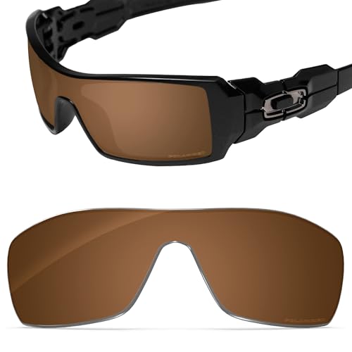 Image of Performance Replacement Lenses Compatible with Oakley Oil Rig, Polarized, UV Protection, Anti-Scratch