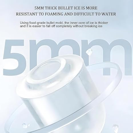 Pellet Ice Maker Machine - Countertop Self-Cleaning Nugget Ice Cube Maker for DIY Drinks and Kitchen Use